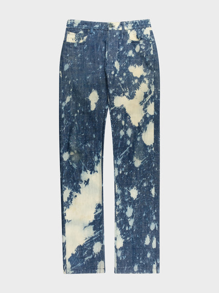 Shiun BLEACH DENIM Raf Simons: Sterling Ruby Bleach Splatter Jeans 