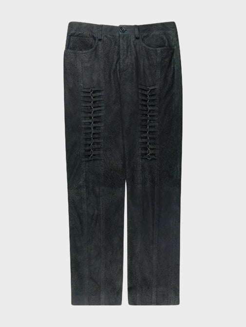 Blistered Leather Corset Jeans - Groupie