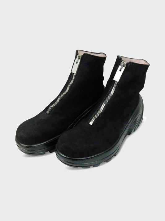 Front Zip Boots - Groupie