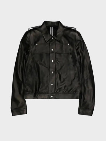 Buy Rick Owens Tecuatl Lamb Leather Jacket Online at Groupie