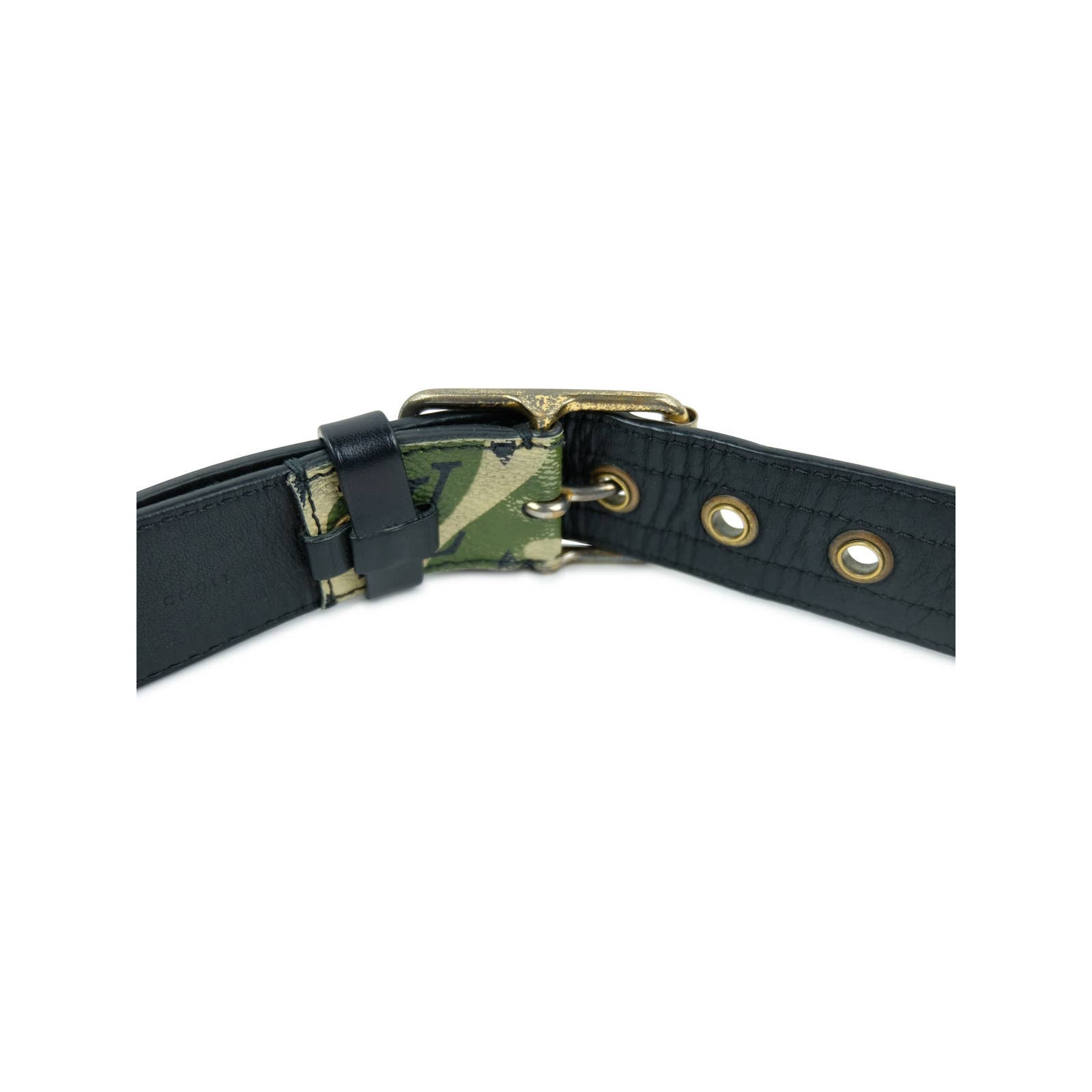 Louis Vuitton x Takashi Murakami 2008 pre-owned Monogramouflage buckle belt, Green