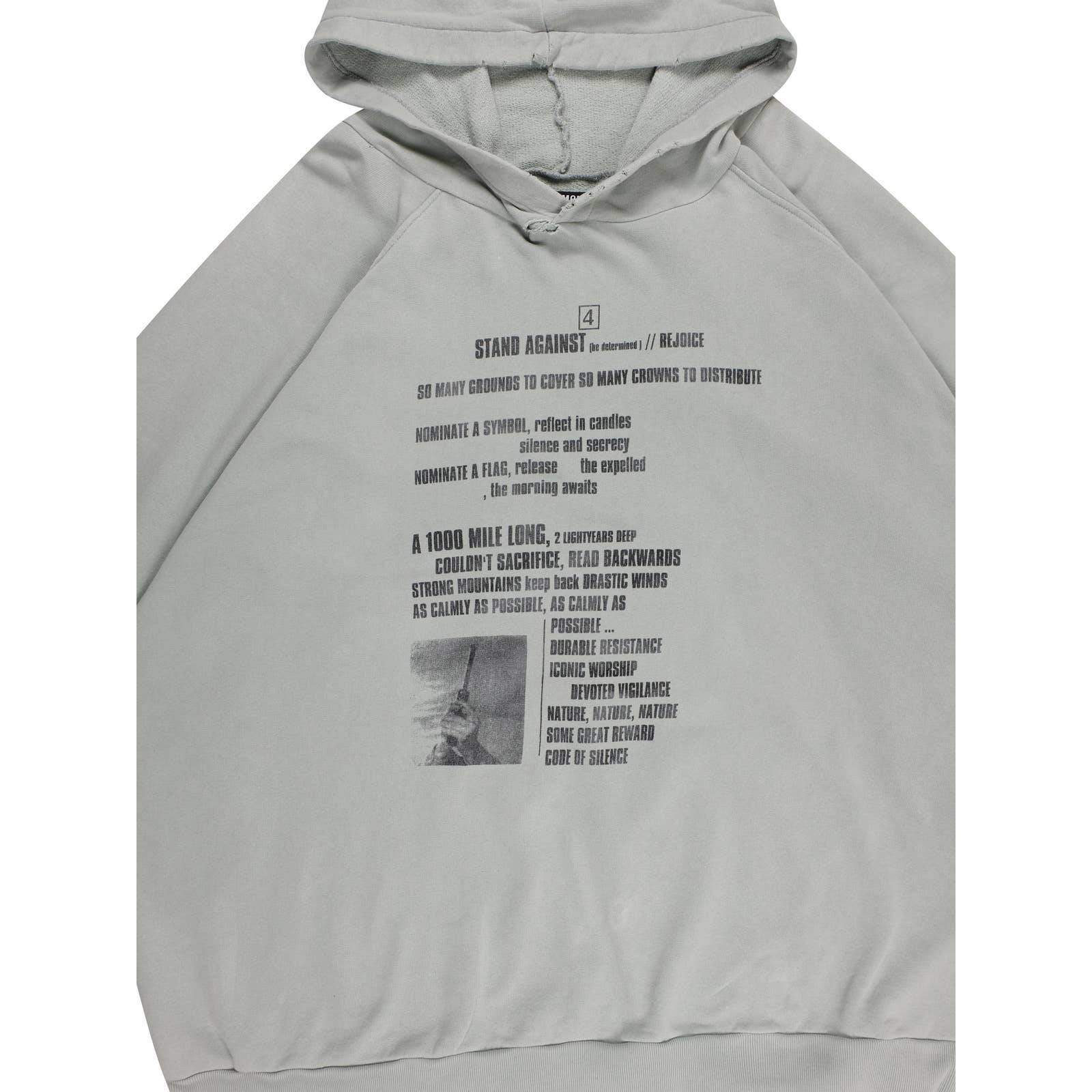 Buy Raf Simons 'Kollaps` Terror Hoodie Online at Groupie