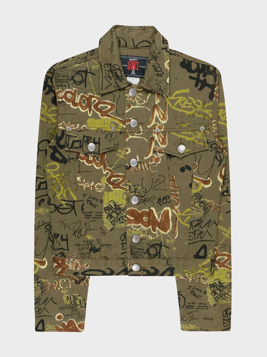 Graffiti Denim Jacket - Groupie