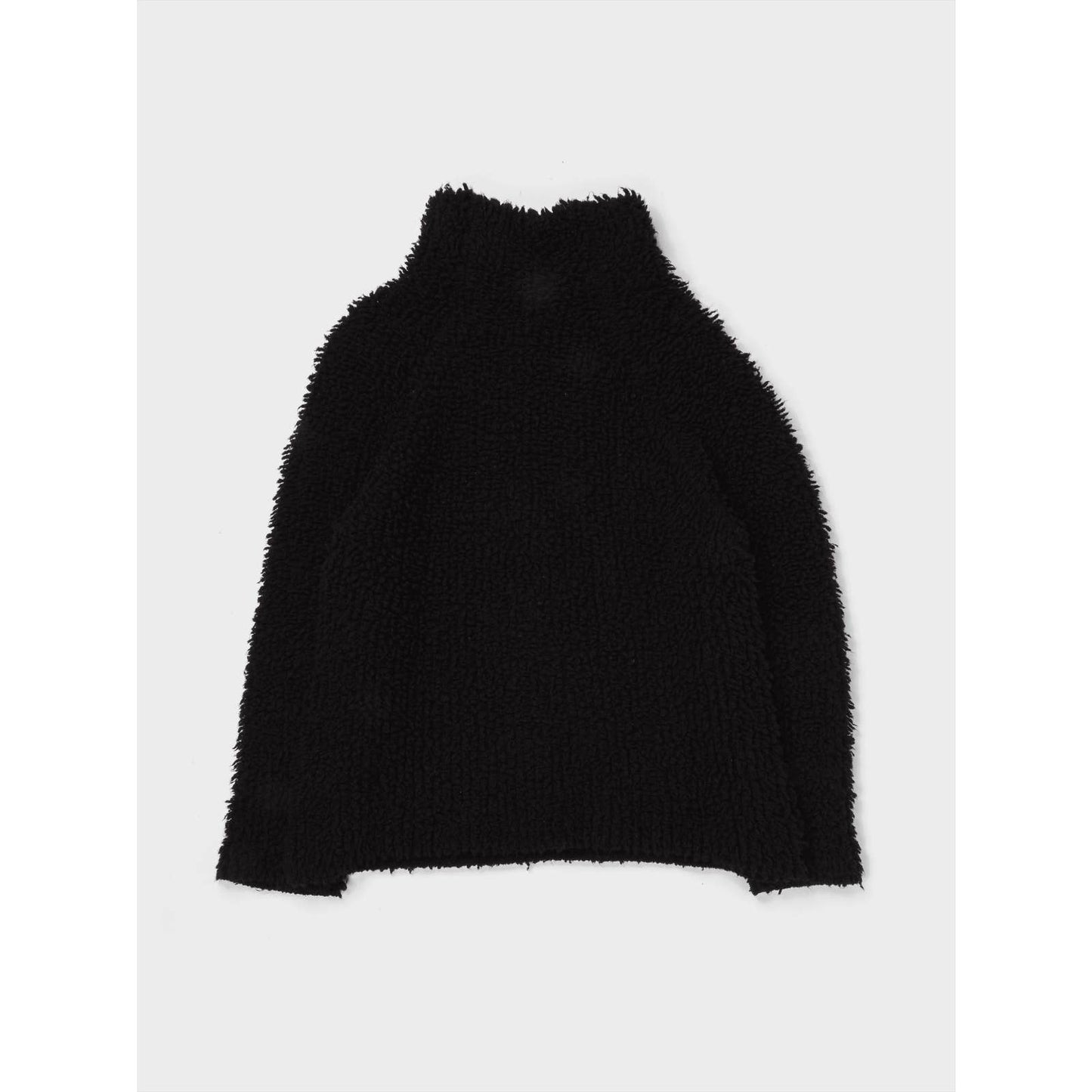 Oversized Fleece Mock Neck Sweater - Groupie