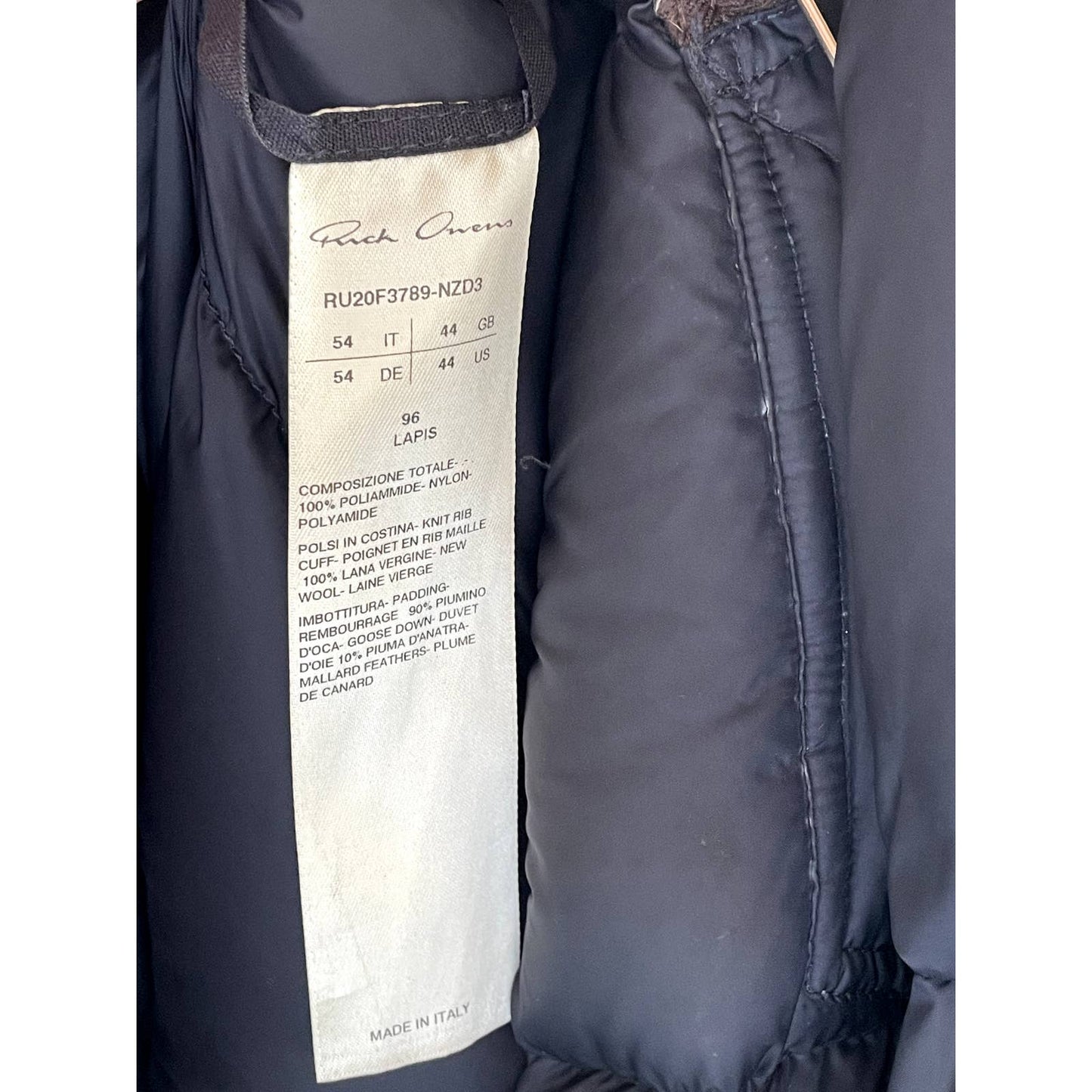 FW20 Bondage Cargo Down Jacket