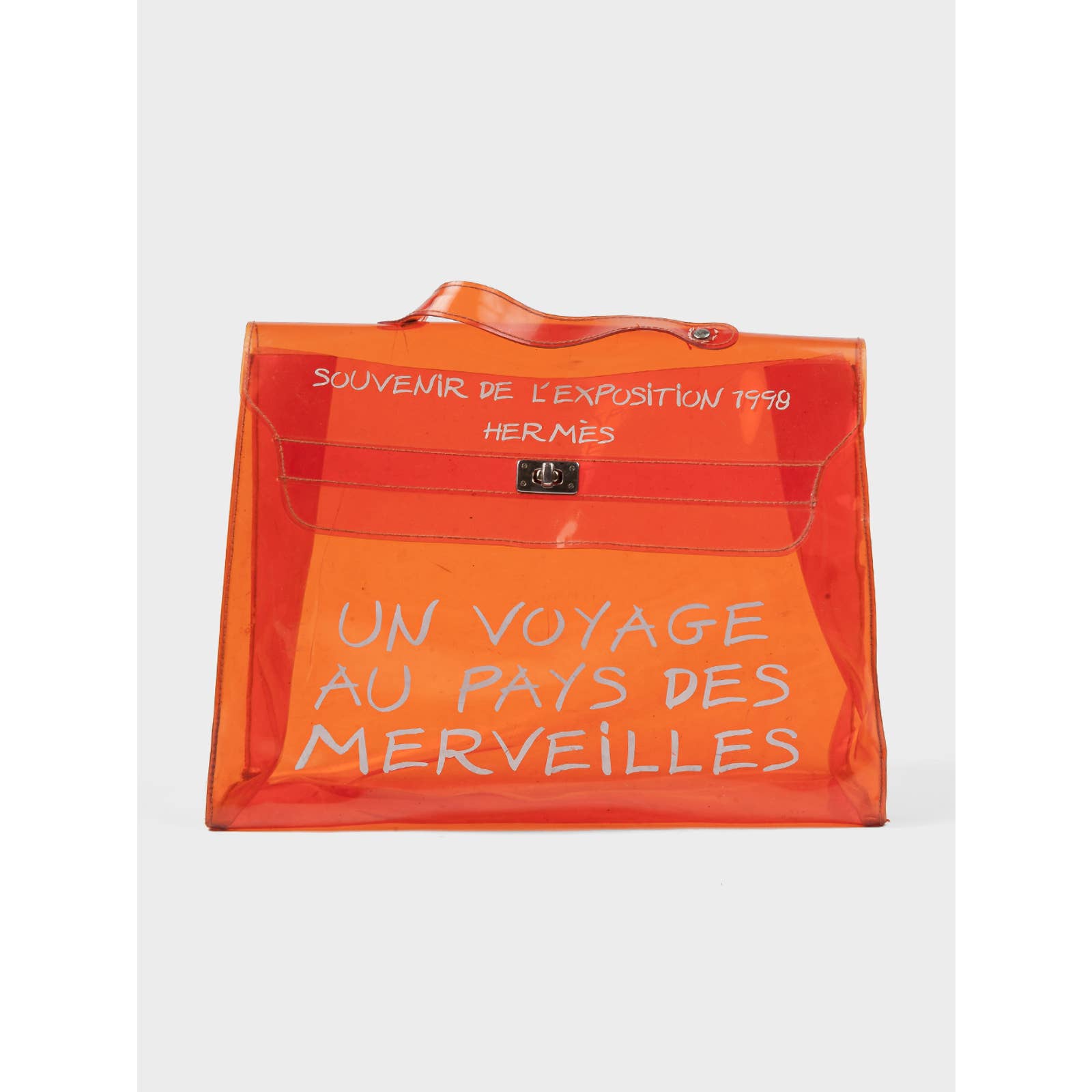 Buy Hermes Clear Orange PVC Kelly Online at Groupie